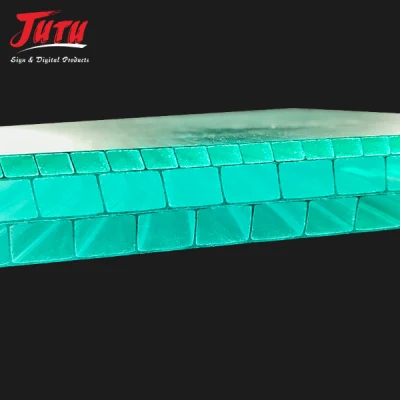 Heißes Verkaufs-Haltbarkeits-Gewächshaus-Panel PVC-Sonnen-thermoplastisches gewelltes Ridge-Polycarbonat-Blatt
